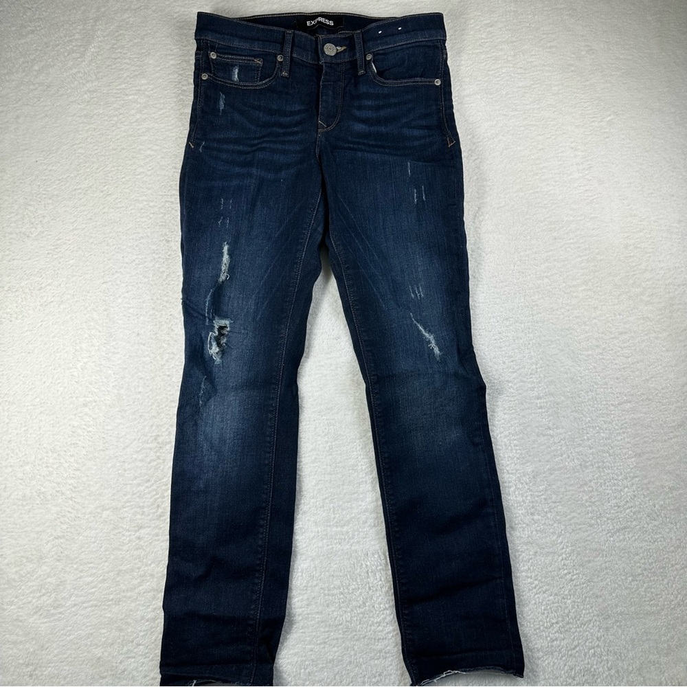 Express Super Skinny Mid Rise 4R